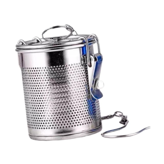 lingqin Mesh Tea Ball Infuser Accessory Lightweight Filter for Restaurant Home Stews 8cmx9cm