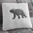 thumbnail image 4 of Woolrich Polyester Solid Low Pile Velour to Berber Comforter Set in Charcoal, 4 of 10