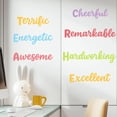 thumbnail image 1 of Adhesivos de pared con palabras positivas y cita motivacional de PVC, 40 x 30 cm, 1 of 2
