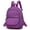 Light Purple, variant on BadPiggies Waterproof Nylon Travel Backpacks Casual Shoulder Bag Lightweight Small Daypack for Women, Lake Green