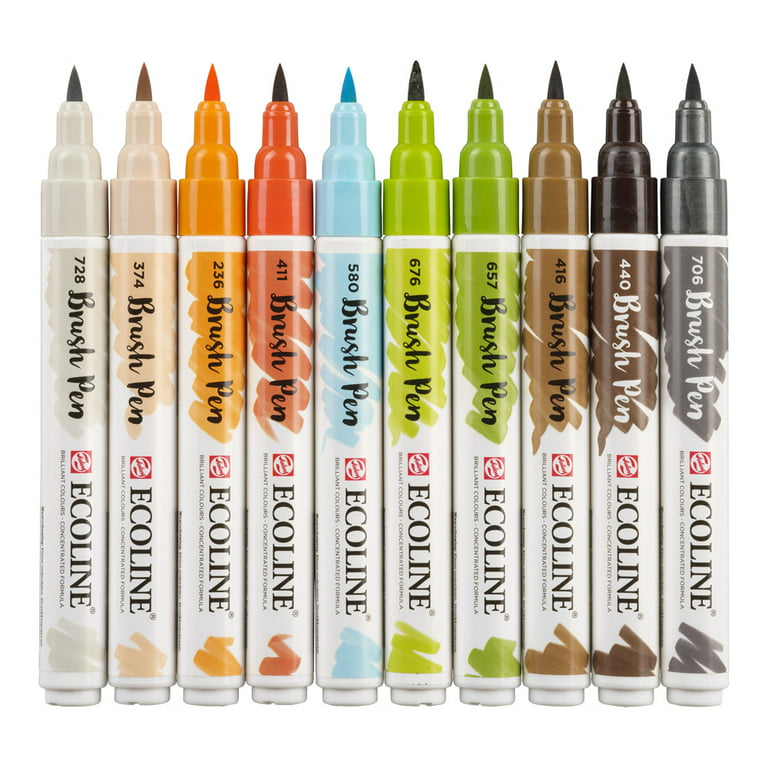 Ecoline Brush Marker Set, 30-Colors