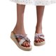 thumbnail image 4 of Zapatillas con punta abierta para mujer, sandalias cómodas, informales, cómodas, para la playa Wmkox8yii ytu5532, 4 of 7