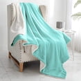 thumbnail image 1 of Sherpa Fleece Blanket (King Size 108"x90" Light Blue) Plush Throw Fuzzy Super Soft Reversible Microfiber Flannel Blankets for Couch, Bed, Sofa Ultra Luxurious Warm and Cozy for All Seasons, 1 of 8