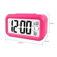 thumbnail image 2 of Suzicca Smart Digital with Date and Snooze Button on Battery Operated Rectangle Desk with Night for Bedroom Girls Boys, 2 of 7
