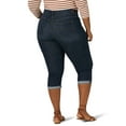 thumbnail image 2 of Lee Women's Plus Size Flex Motion Regular Fit Roll Cuff Capri, 2 of 5