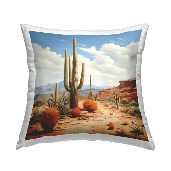 Stupell Industries Cactus Plants Landscape Decorative Printed Throw Pillow Design by RB