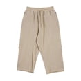 thumbnail image 5 of Zszcpp High Waisted Pants Men'S Long Brief Style Lace Up Solid Color Breathable Large Pocket Cropped Daily Trousers Casual Trouser Linen, 5 of 5