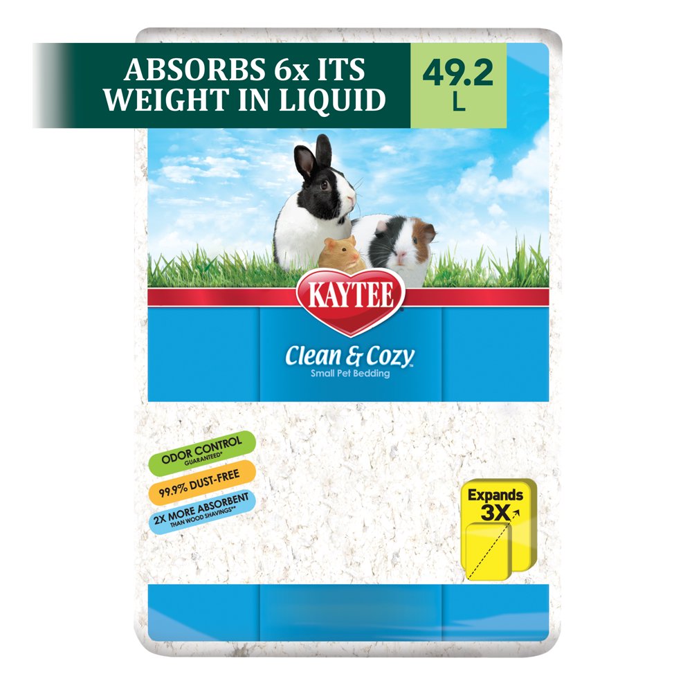 Kaytee Clean & Cozy Bedding, White 49.2 Liters