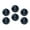 C1389, variant on Glass Refrigerator Magnet 6Pcs Magnetic Fridge Sticker,Decor for Kitchen,Whiteboard,Cabinet,Dark Style Floral Skull