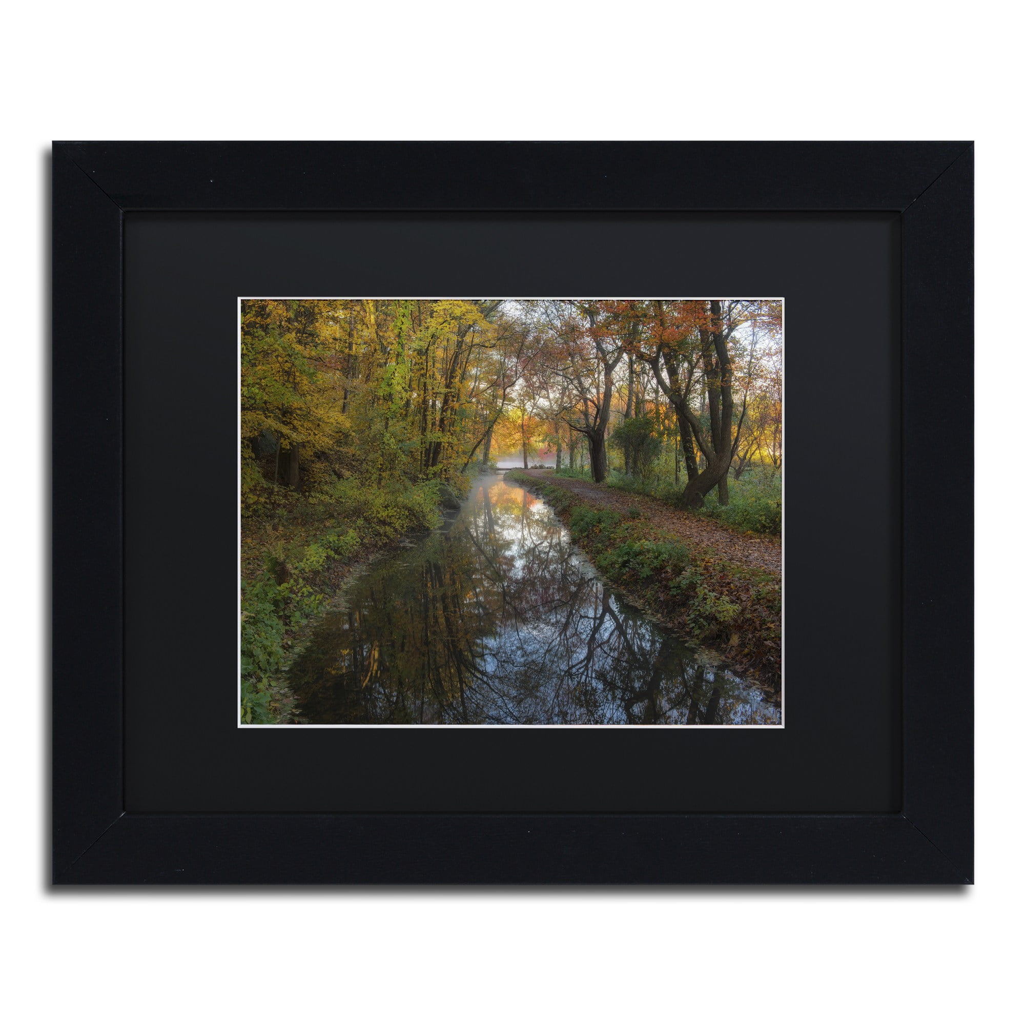 Trademark Fine Art 'Take me to the Pond' Canvas Art by Michael Blanchette Photography, Black Matte, Black Frame