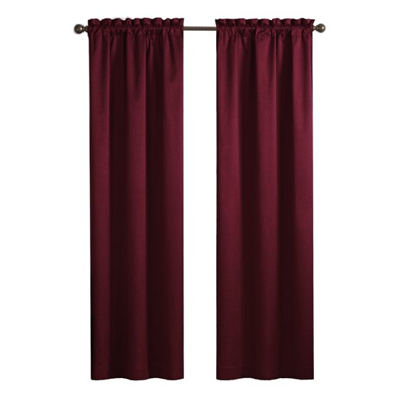 Eclipse Canova Thermaback Blackout 42 x 84 Window Curtain Panel in Burgundy