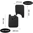 thumbnail image 3 of Car Mudguards For TOYOTA Tacoma 2022-2023, 4Pcs Front & Rear Mud Flaps Splash Guards, Fender Flares For All-Weather Protection-black, 3 of 7