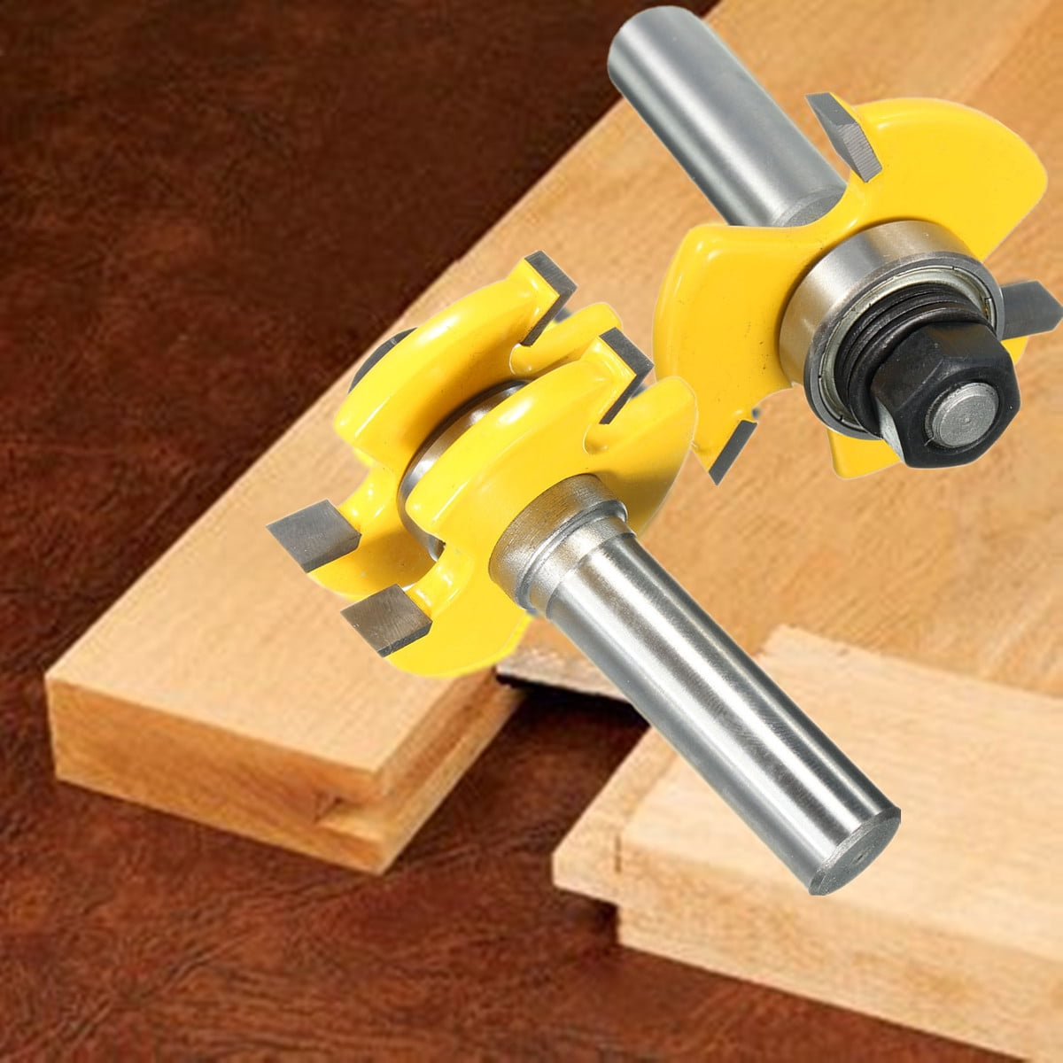 Yonico Biscuit Joint Slot Cutter #20 1/2 in. Shank Carbide Tipped Router Bit 14182 - The Home Depot
