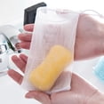 thumbnail image 4 of Trayknick 20Pcs Soap Net Skin-friendly Dual Mesh White Color Soap Saver Bag for Bath, 4 of 13
