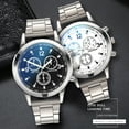 thumbnail image 2 of Mens Watches Prime,Mens Watches Easy Read Analog Quartz Sport Waterproof Watch for Men Designer Men's Wrist Watches with Stainless Steel Band(A ), 2 of 8