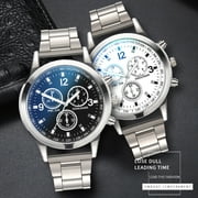 Mens Watches Prime,Mens Watches Easy Read Analog Quartz Sport Waterproof Watch for Men Designer Mens Wrist Watches with Stainless Steel Band(A )