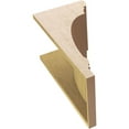 thumbnail image 6 of 12"W x 12"D x 24"H Wide Hughes Rough Cedar Woodgrain TimberThane Corbel, Primed Tan, 6 of 6