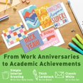 thumbnail image 4 of S&O Fun Congratulations Cards with Envelopes - Pack of 24 Colorful Encouragement Notes with covers - Appreciation, Recognition Cards for Coworkers - Boxed Compliment notes-, 4 of 7