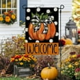 thumbnail image 2 of Fall Garden Flag Pumpkin 12x18 Inch Double Sided Burlap for Outside Welcome Small Seasonal Autumn Yard Decoration CF1865-12, 2 of 6