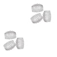 thumbnail image 3 of Seitruly 10x peines laterales para el cabello, peine tenedor de plástico con puntiagudos, herramientas de estilismo de joyería, tocados para Blanco claro 2Conjunto, 3 of 6