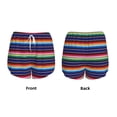 thumbnail image 3 of Picia Mexican Blanket stripes Pattern Women's 2 in 1 Athletic Running Shorts High Waisted Workout Casual Gym Sweat Shorts with Comfy Liner Zipper Pockets-X-Large, 3 of 7