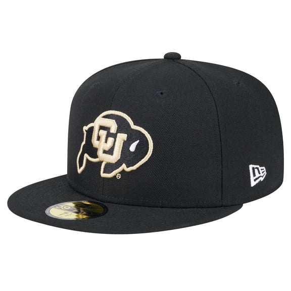 Men's New Era Black Colorado Buffaloes 59FIFTY Fitted Hat