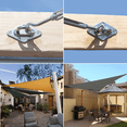 thumbnail image 6 of AsFrost Shade Sail Hardware Kit, Stainless Steel Hardware Kit for Triangle Square Rectangle Sun Shade Sail Installation for Garden Patio Lawn,42 Pcs, 6 of 10