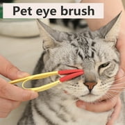 Twinkseal Pet Tear Stain Remover 2-pack Pet Eye Combs Soft Flexible Tear Stain Removers for Dogs Cats Reusable Pet Grooming Accessories Tear Stain Brush