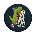 thumbnail image 2 of Easygdp Dinosaur Basketball Player Wheel Sun Guard, Spare Tire Cover,Universal Trailer Suv Truck Camper Travel,Easy To Install And Remove -17 Inch, 2 of 9