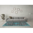 thumbnail image 3 of Ahgly Company Indoor Rectangle Persian Light Blue Traditional Area Rugs, 8' x 10', 3 of 4