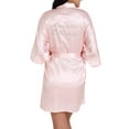 thumbnail image 3 of VintageClothing Women Kimono Satin Mother of the Bride Wedding Short Robe One Size, 3 of 5