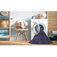 thumbnail image 2 of Ahgly Company Machine Washable Indoor Rectangle Abstract Blue Whale Blue Area Rugs, 2' x 5', 2 of 7