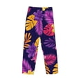 thumbnail image 5 of Balery Purple Flower print Men's Pajama Pants,Ultra Lightweight Pjs,Lounge Pant-X-Large, 5 of 9