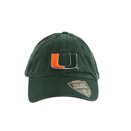Green Low Profile Cap - ESPN College Gameday Men's Miami Hurricanes Embroidered Cap One Size Green