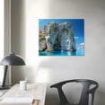 thumbnail image 4 of Orinice Rock Formation Ocean Sky Fine Art Aesthetic Poster and Print Wall Painting for Home Decor, Ready to Hang Canvas, Living Room Bedroom Office Wall Art 20x16in, 4 of 6