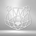 thumbnail image 4 of Geometric Bear Steel Sign Laser Cut Powder Coated Home & Office Metal Wall Decor Multiple Sizes & Colors, 4 of 5