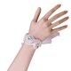 thumbnail image 3 of EeaseMX Pulsera decorativa con flores y diamantes de imitación para dama de honor (blanca), 3 of 7