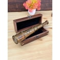 thumbnail image 2 of Engraved Brass Telescope: Handheld Spyglass, Boating Gift, 2 of 3
