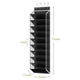 thumbnail image 6 of KEEPJOY 10 Tiers Over The Door Shoe Organizer, Hanging Shoe Holder for Door with Large Deep Pockets, Fits 20-30 Pairs Shoe Rack for Sneakers, Boots, Black, 6 of 8