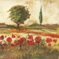 thumbnail image 2 of Gorham, Gregory 26x26 Gold Ornate Wood Framed with Double Matting Museum Art Print Titled - Poppy Field III, 2 of 4