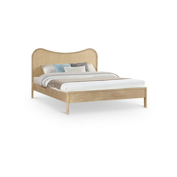 Meridian Furniture Windsor Natural Rubberwood King Bed