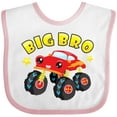 thumbnail image 3 of Inktastic Monster Truck Big Bro Boys Baby Bib, 3 of 4