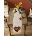 thumbnail image 4 of Orange Red Maple Leaf Table Runner Hello Fall Watercolor Rustic Tablerunners 13 x 90 Inch, Table Decorations Tabletop Scarf for Summer Gathering Holiday Farmhouse Kitchen Dining Decor, 4 of 6
