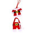 thumbnail image 2 of pitrice Tableware Cover Santa Suit Christmas Silverware Holder Pockets Red Dinner Table Party Decorations Kit, 2 of 8