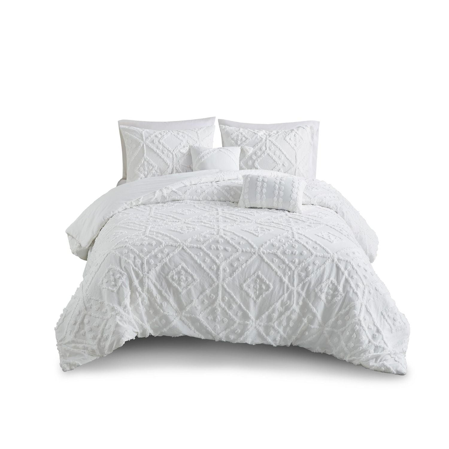 Home Trends 5pc Comforter Set, Hometrends 5pc Diamond Chenille Comforter Set, Double/Queen