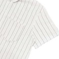 thumbnail image 6 of BinBiL Men's 2 Piece Vertical Striped Textured Outfits Summer Casual Button Down Shirts and Shorts Matching Sets White XL(XL), 6 of 9