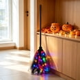 thumbnail image 5 of LED Light Up Witch Broom, Colorful Halloween Broomstick with 3-Section Detachable Design for Haunted House, Porch, Party Props, Costumes and Holiday Decor, 5 of 8