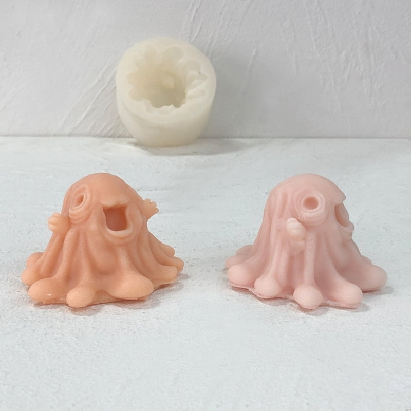 Zecic 3D Ghostes Silicone Mould Candle Molds Casting Molds Resins Molds Baking Molds Decorations