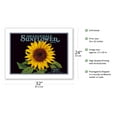 thumbnail image 2 of Orangedale Sunflower Brand - California Oranges - Vintage Fruit Crate Label c.1930s - Bamboo Fine Art 290gsm Paper Print (Unframed) 24x32in, 2 of 4