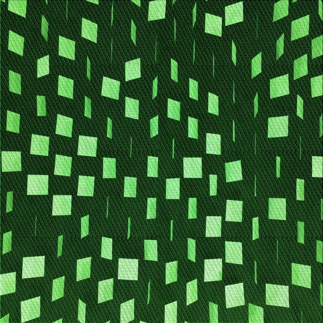 Ahgly Company Machine Washable Indoor Square Transitional Dark Forest Green Area Rugs, 5' Square